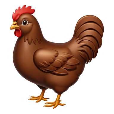 chocolate chicken sticker