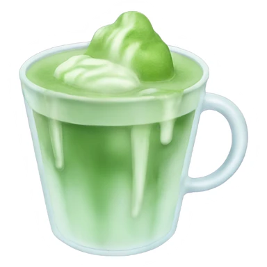 Cup of iced Matcha sticker