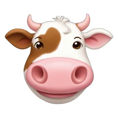 Cow with pig sticker