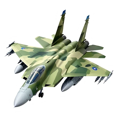 SU-35 Jet - Sukhoi (Model Year: 2020) (Iconic colour: Camouflage green) sticker