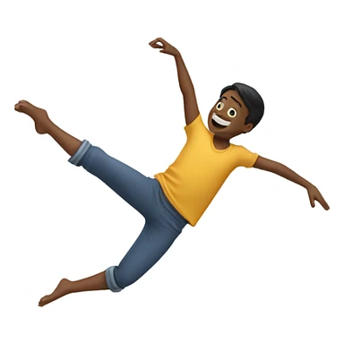 boy doing cartwheel  sticker