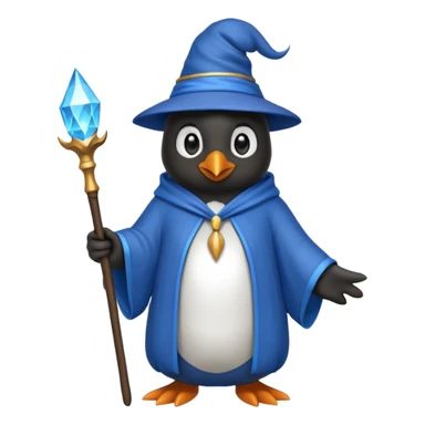 Penguin Wizard sticker