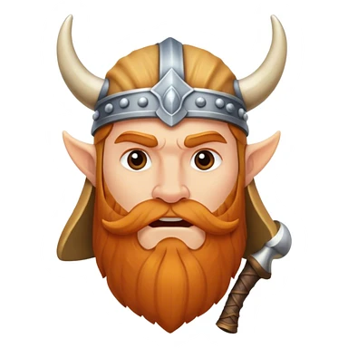 Vikingo con cuerno sticker
