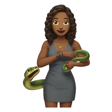 gayle with a snake sticker
