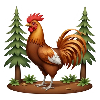 🌲🐓 sticker