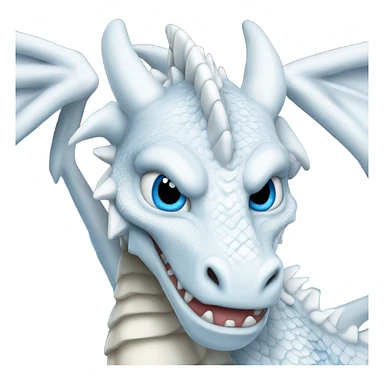 Blue Eyed White Dragon sticker