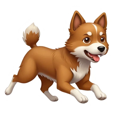 fast running dog sticker
