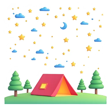 A starry sky sticker