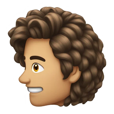 cheveux cour ,rase sur le cote sticker