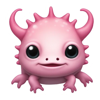 pink axolotl  sticker