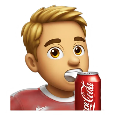 Furious jumper drinking coca cola sticker