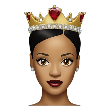 Rihanna with crown  sticker