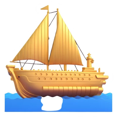 Anunnaki underwater golden ship sticker