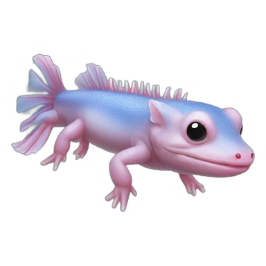 Blue Axolotl sticker