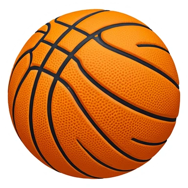 basketball with bold seams sticker