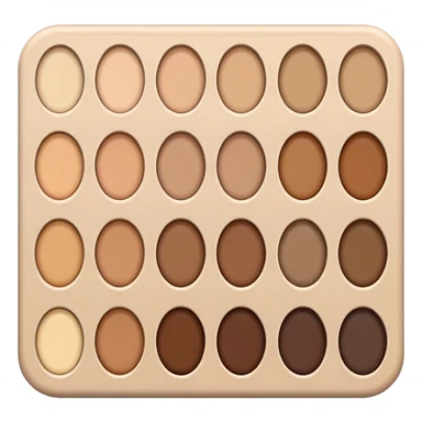nude palette emoji, subtle and modern sticker