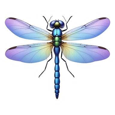 Periwinkle Dragonglfly emoji sticker