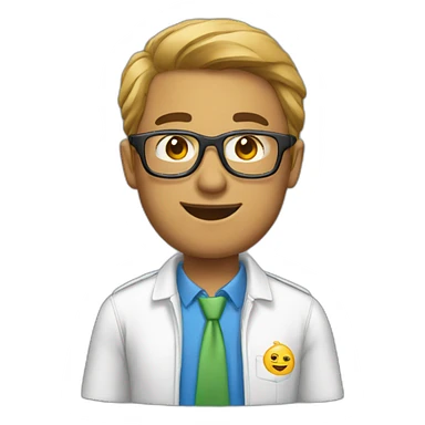 principal wearing shirt with wagle sticker