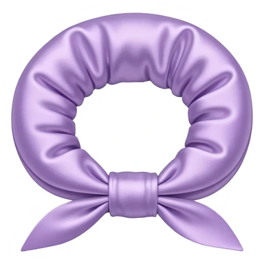 pastel lilac satin hair tie sticker