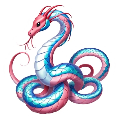 Milotic-Dragonair-hybrid, full body sticker