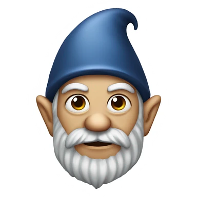 Evil Gnome with tiny eyes sticker