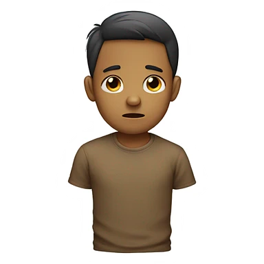 a boy is sad sticker