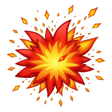 exploding red sticker