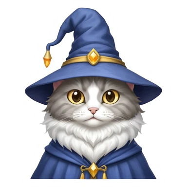 Wizard cat sticker