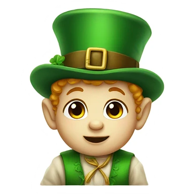 baby leprechon sticker