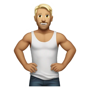 Australian man at a concert with his shirt off sticker