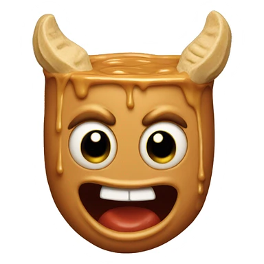 Peanut Butter devil sticker