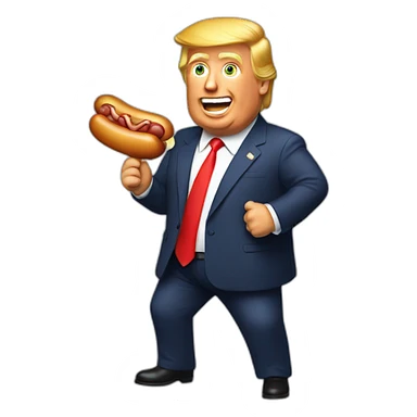 trump-holding-his-sausage sticker