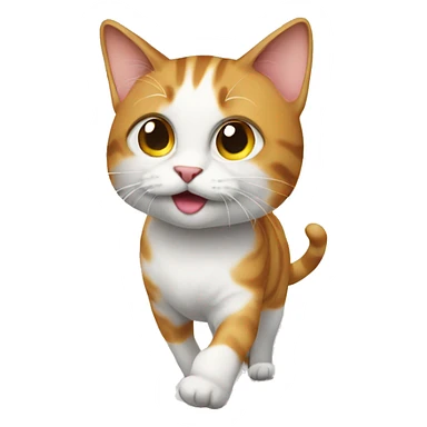 walking cat sticker