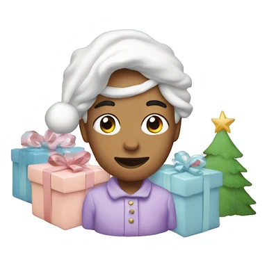 pastel christmas sticker