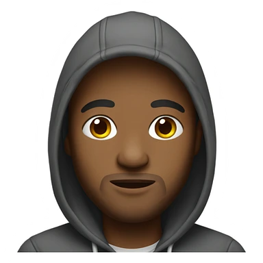 Darrell wearing hoodie  sticker