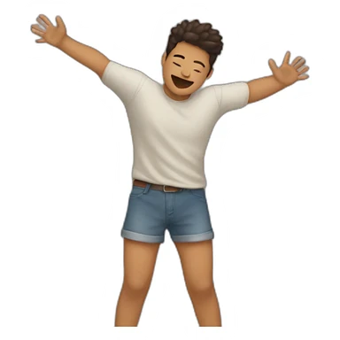 Me hugging the air sticker