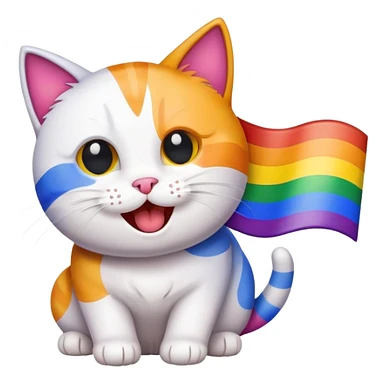 gay cat sticker