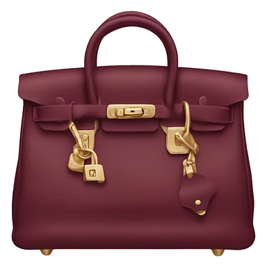 Birkin bag burgundy  sticker