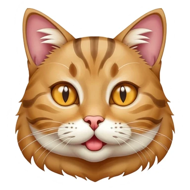 A cat that is drooling and eyes are open sticker