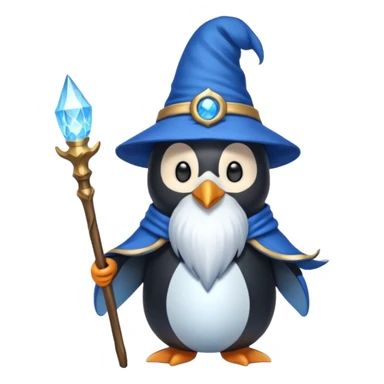 Penguin Wizard sticker