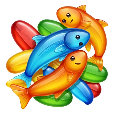 Healthier growth and better concentration with Omega 3 candy. sticker