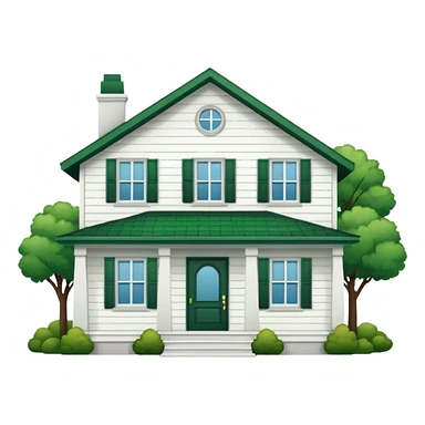 Single story home, 2 windows on left side  sticker