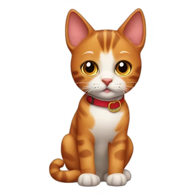 german cat red sticker