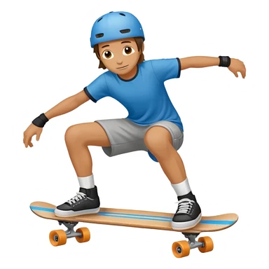 Knee pad skateboarder sticker