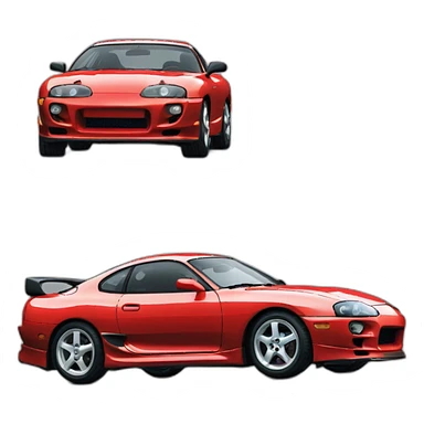Toyota supra mk4 sticker