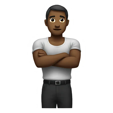 crossed arms sticker