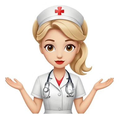 White girl nurse who is dancer sticker