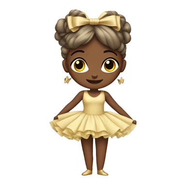 Dancer with bows sticker