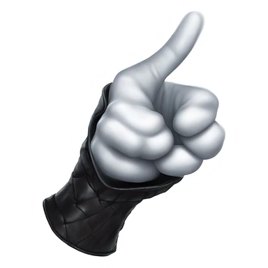 thumb up, gothic glove, magical style sticker