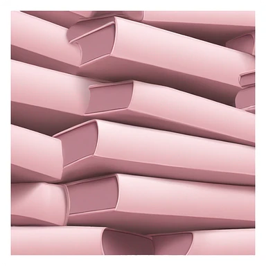 Stack of pale pink books sticker